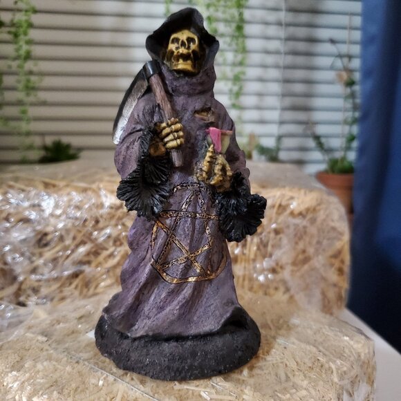 Vintage K’s Collection Singing Skeletons Grim Reaper Resin Figurine - Picture 1 of 6